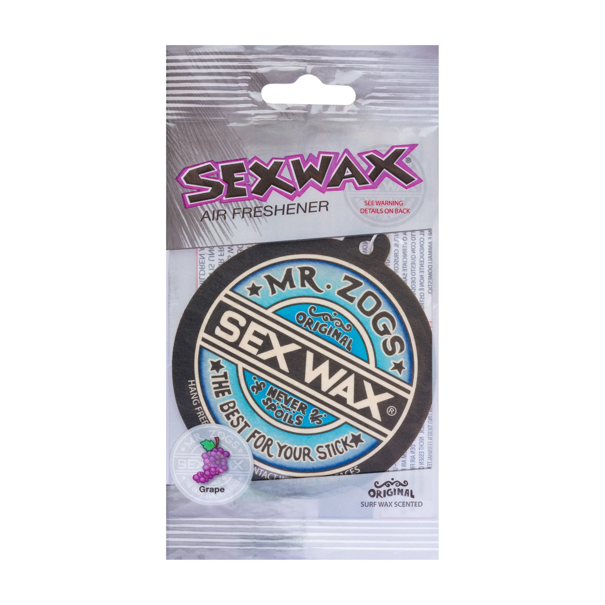 Sex Wax Car Air Freshener - Grape - Wavegliders