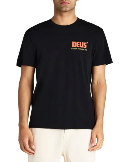 Deus Drop Down Tee Black