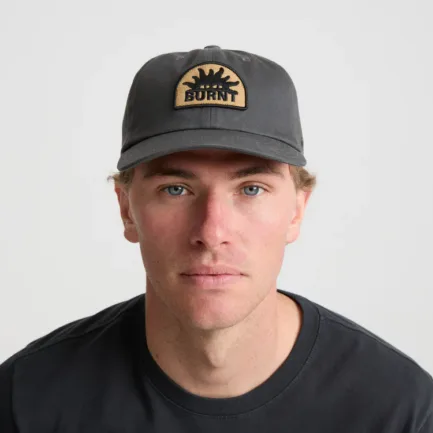 Roark Burnt Nomad Strapback Hat Charcoal