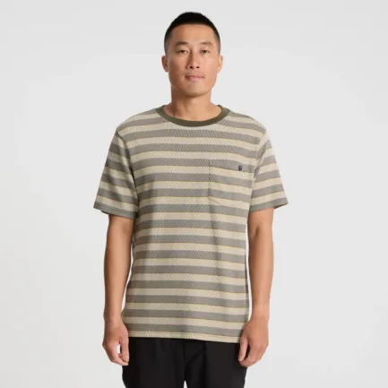 Roark Journey Jacquard Crew Tee Ghost Grey