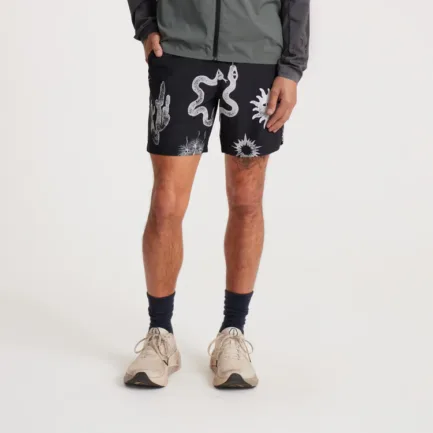 Roark Serrano 7" Active Stretch Shorts Black / White