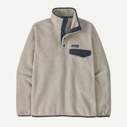 Patagonia M's LW Synch Snap-T P/O Oatmeal Heather w/Smolder Blue