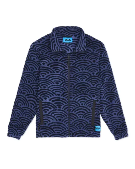Deus Nihon Zip Fleece Navy
