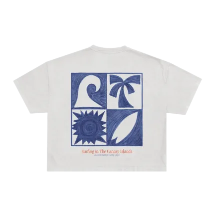 Latitud Fuego AC Essentials Crop T-Shirt Ecru-S/M
