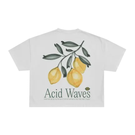 Latitud Fuego WS Lemon Crop T-Shirt White-S/M