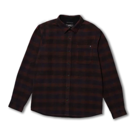 Roark Crossroads Flannel Dark Brown