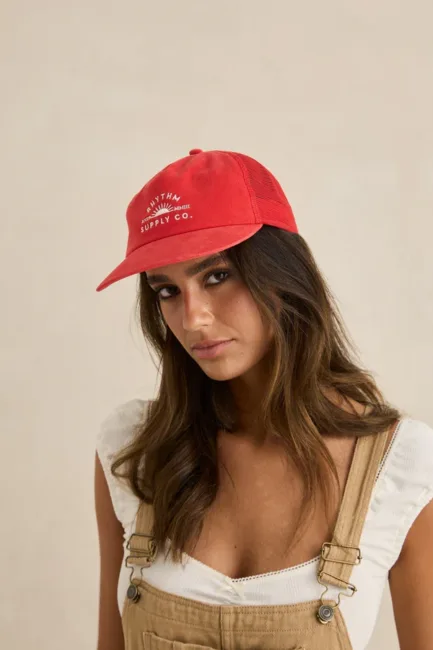 Rhythm Rhythm Supply Trucker Cap Red-OS