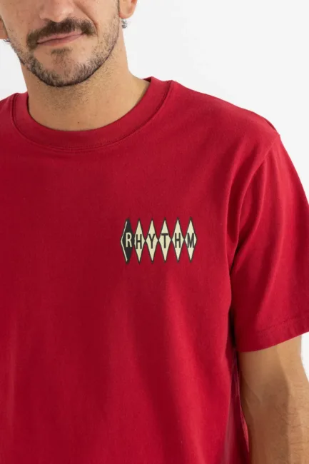 Rhythm Poolroom Vintage SS T-Shirt Merlot