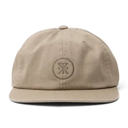Roark Made to Fade 6 Panel Strapback Hat Washed Fossil