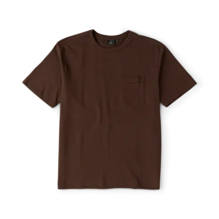Roark Well Worn Pocket Tee Cocoa Bean