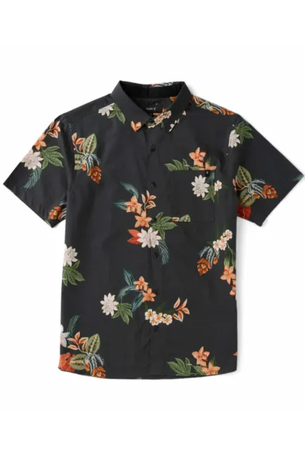 Roark Journey SS Woven Shirt Onyx